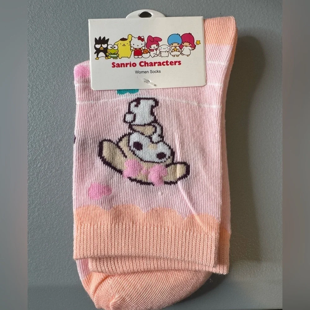 Sanrio Pink and Peach Heart my melody Socks